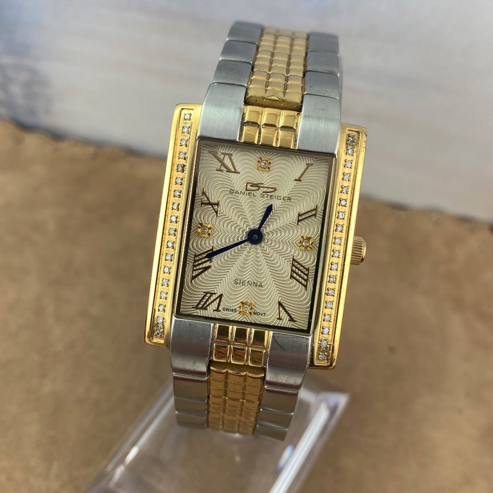 Stunning Art Deco Tank Style Sienna Watch by Daniel Steiger